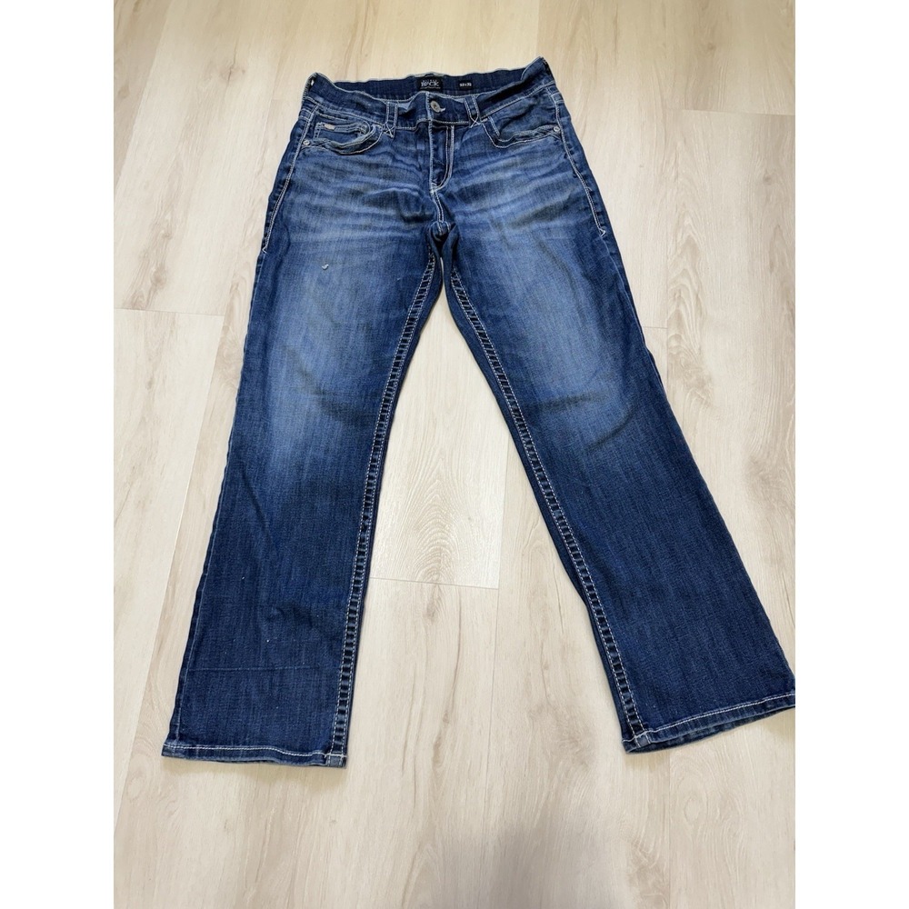 Buckle Black Fit No.9 Bootleg Jeans Men's Blue Denim Size 33x32